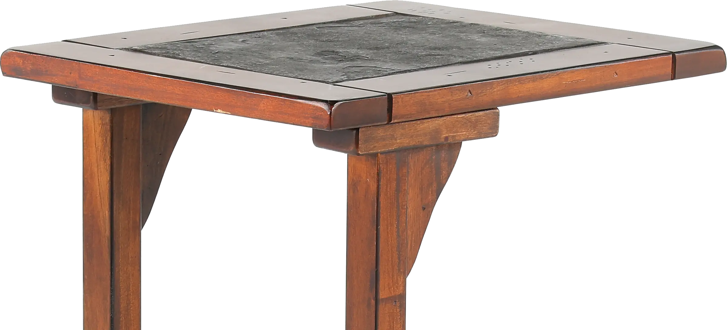 Santa Fe Dark Oak Side Table-7
