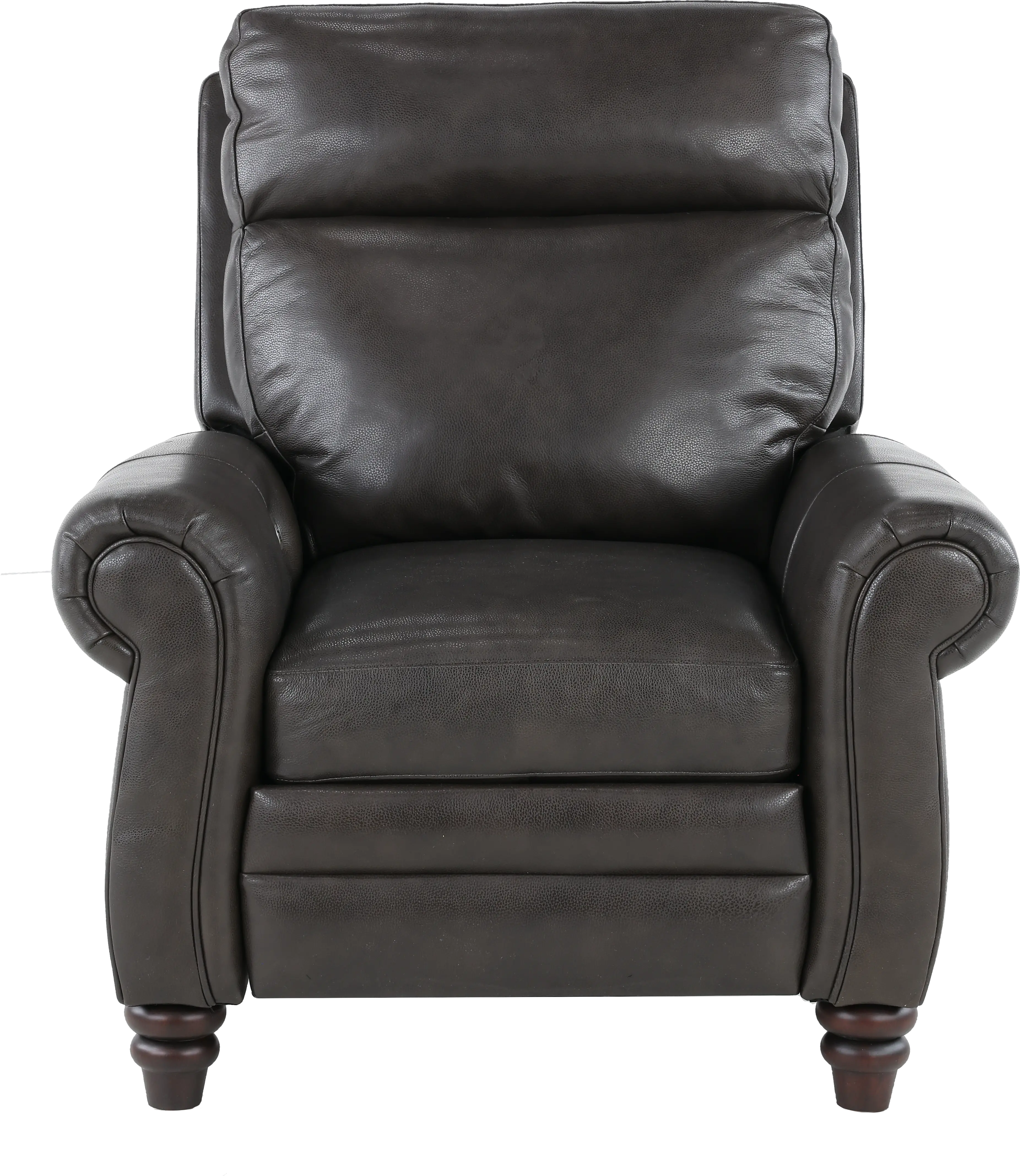 Fresh Twilight Gray Leather-Match High Leg Power Recliner-10