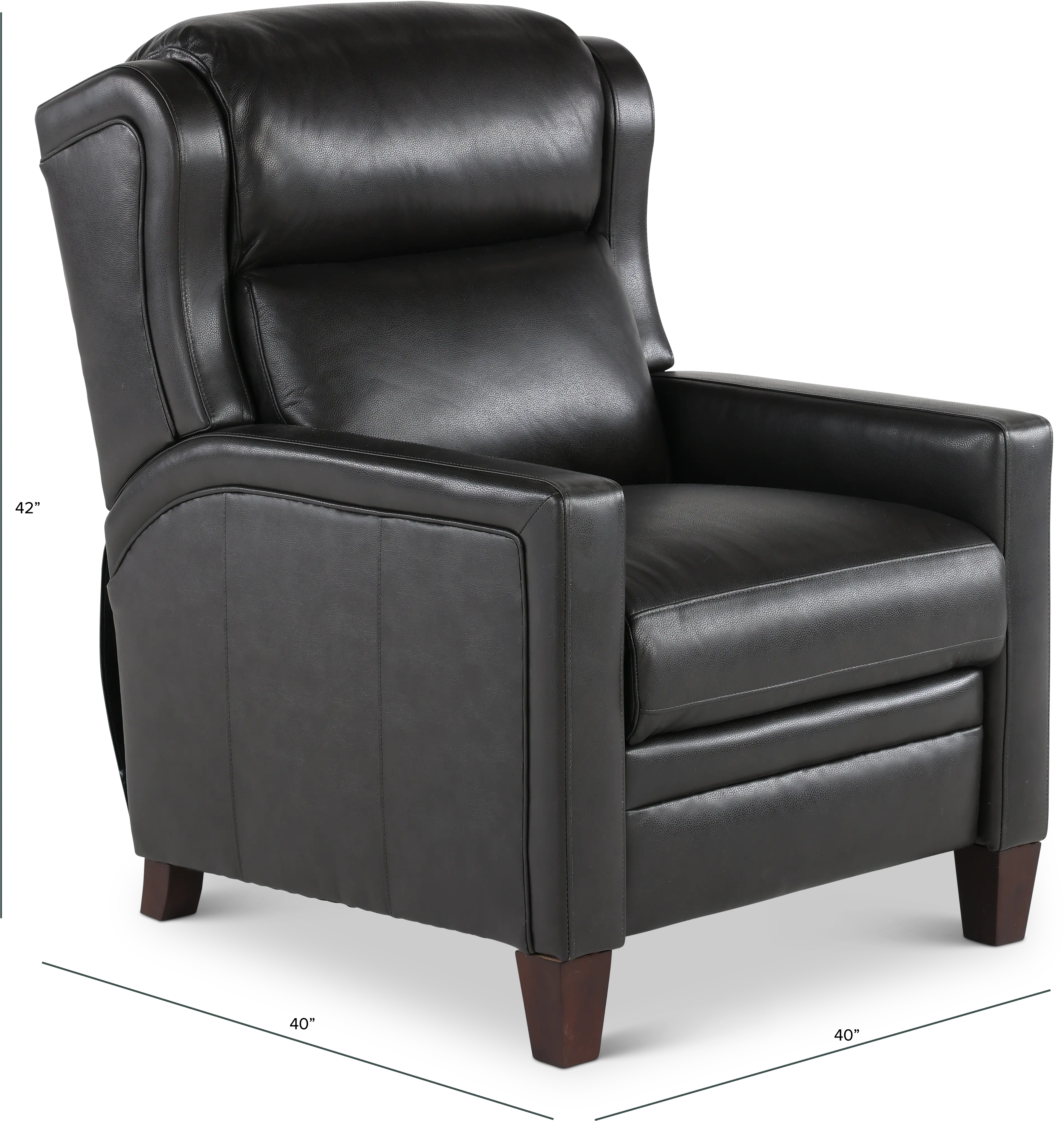 Dart Cyclone Black High Leg Power Recliner-3