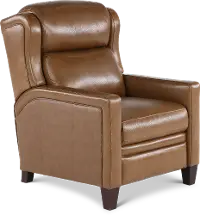 Dart Picket Brown High Leg Power Recliner