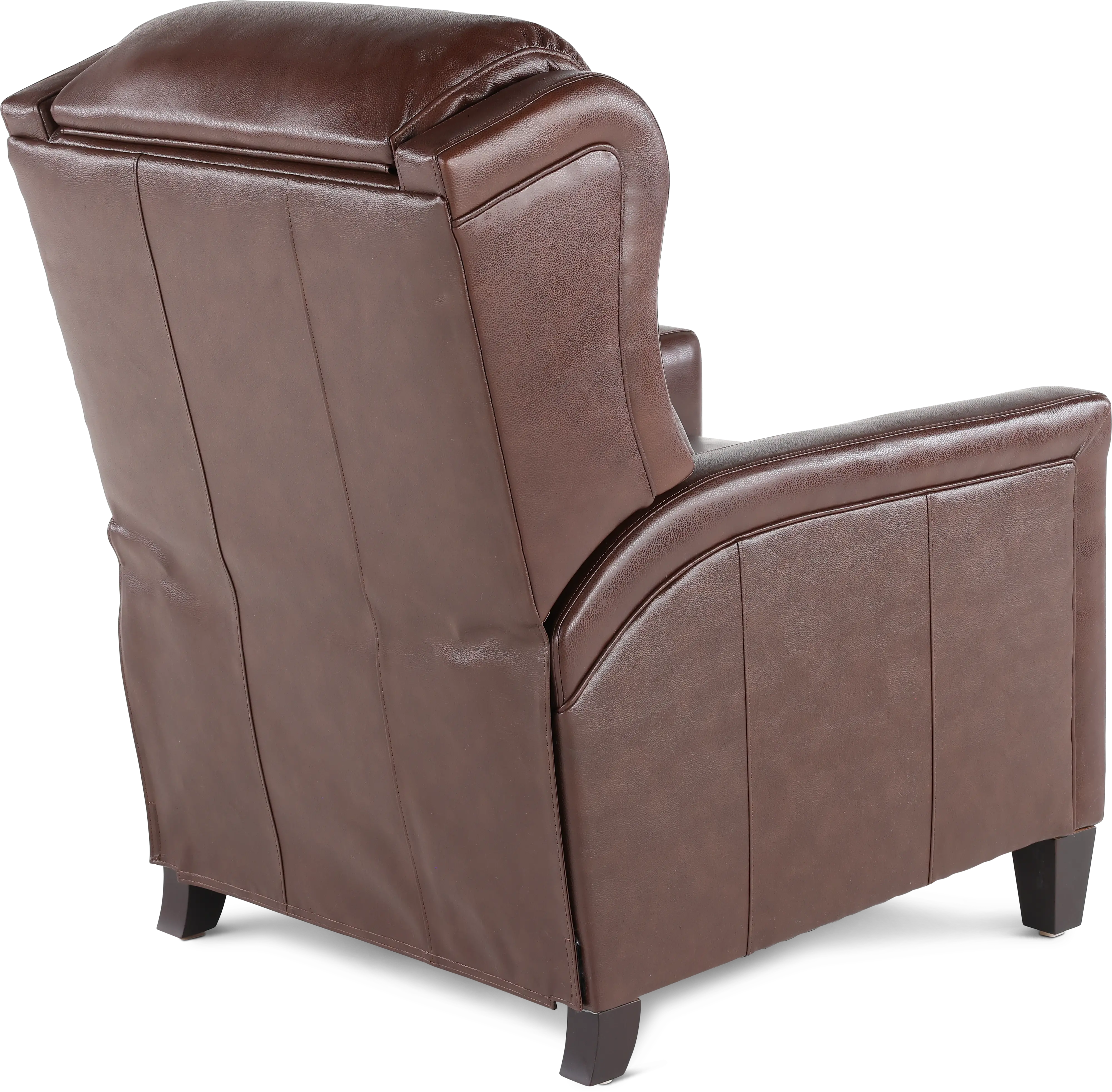 Dart Walnut Brown Leather-Match High Leg Power Recliner-8
