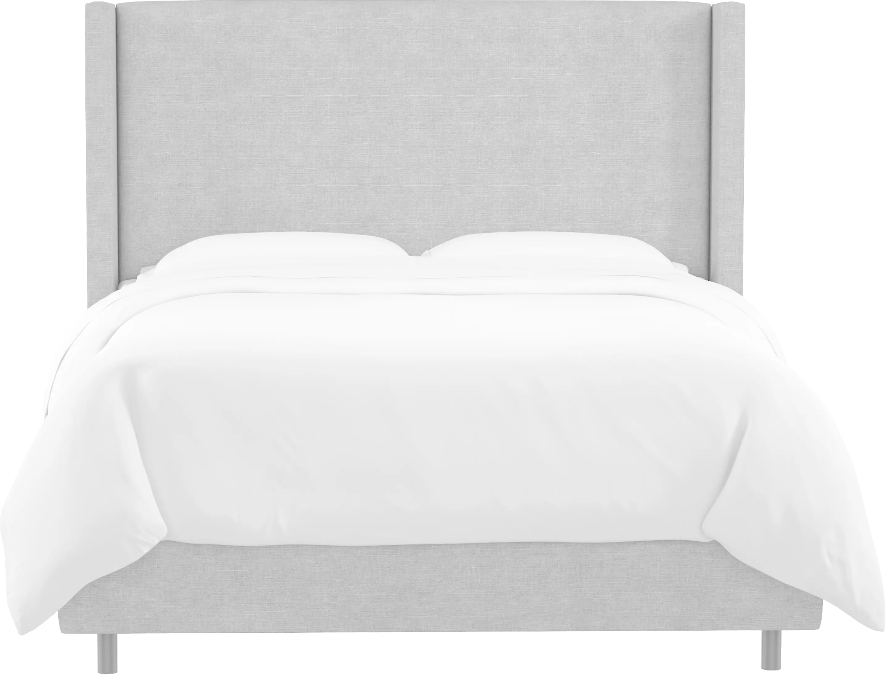 502BEDLNNGR Penelope Gray Upholstered Wingback Queen Bed - Skyline Furniture-3
