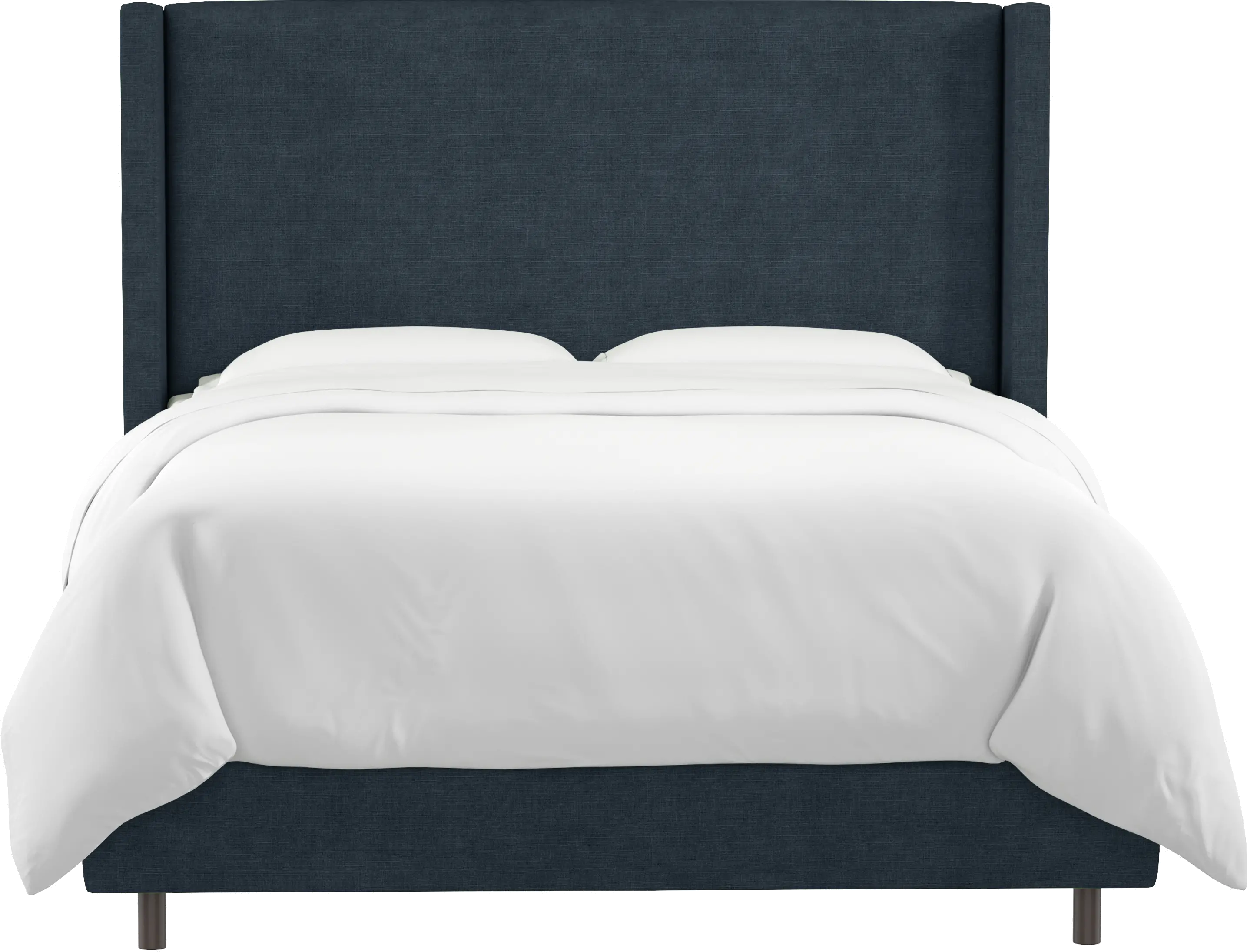 502BEDLNNNV Penelope Navy Upholstered Wingback Queen Bed - Skyline Furniture-3