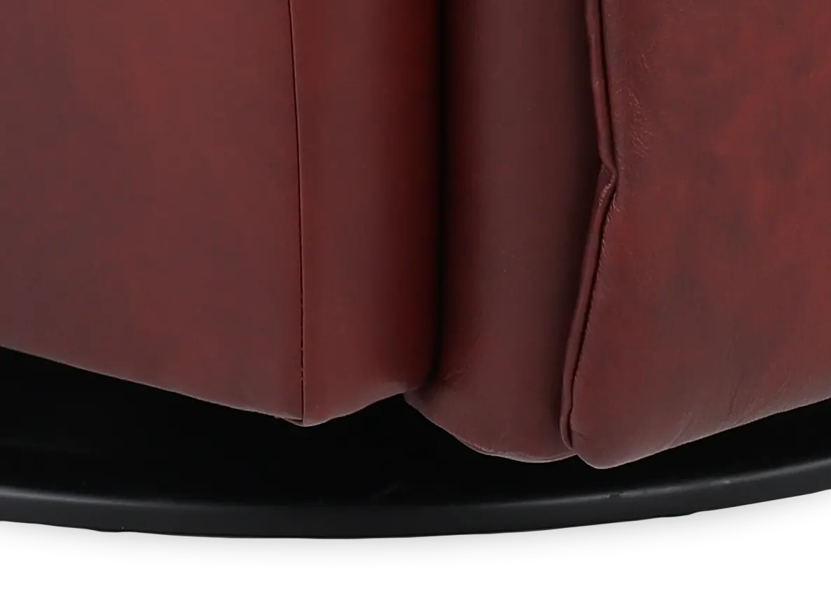 Boston Burgundy Leather Standard Swivel Glider Power Recliner-2