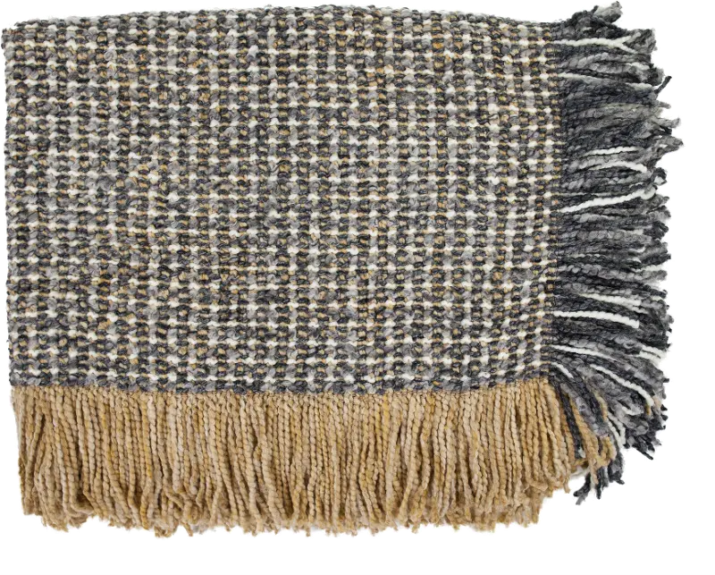 Gray, Camel and Cream Newcastle Throw Blanket