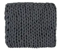 Dark Charcoal Gray Delray Throw Blanket