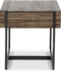 Modern Timber Brown End Table