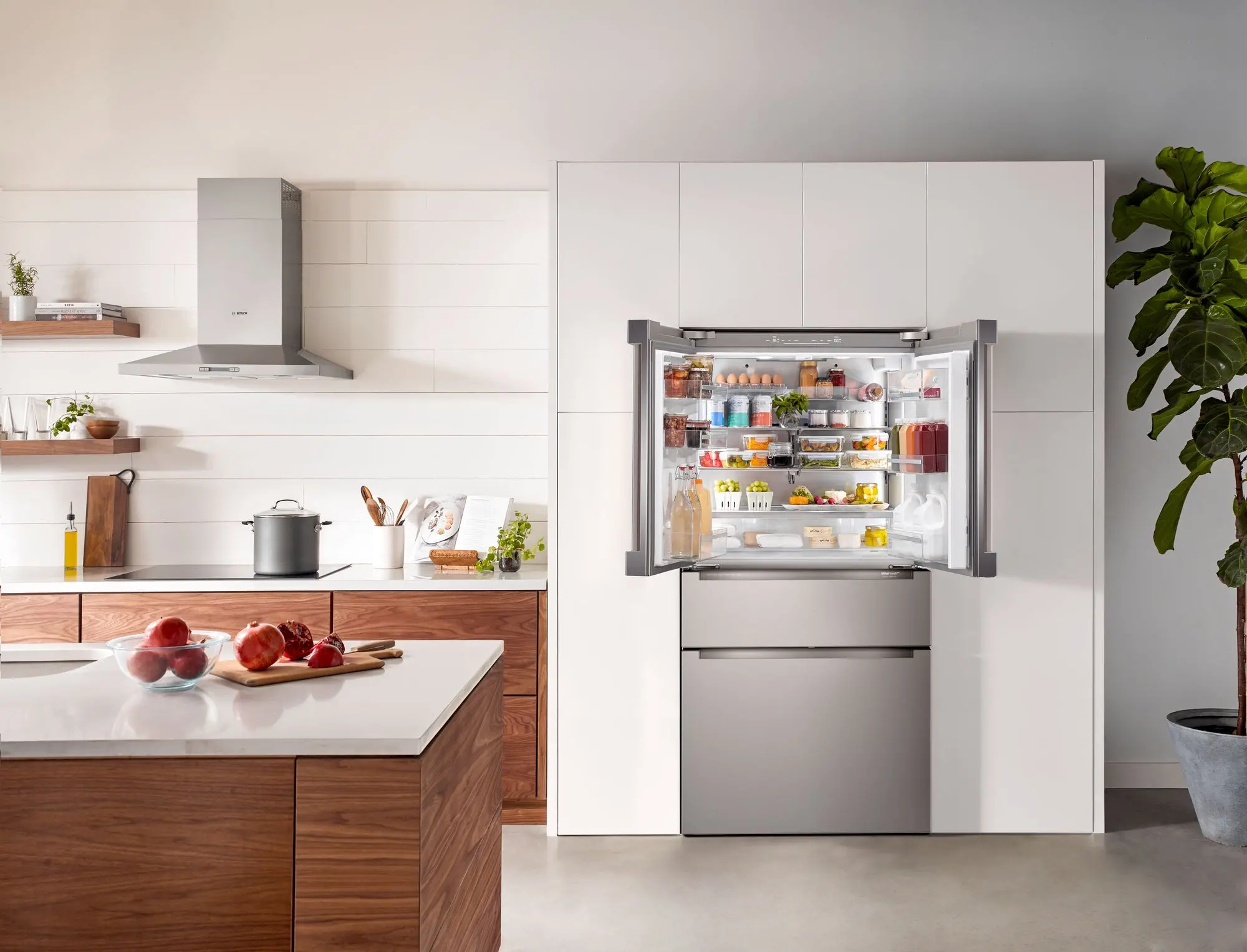 B36CL80ENS Bosch 21 cu ft French Door Refrigerator - Counter Depth Stainless Steel-3