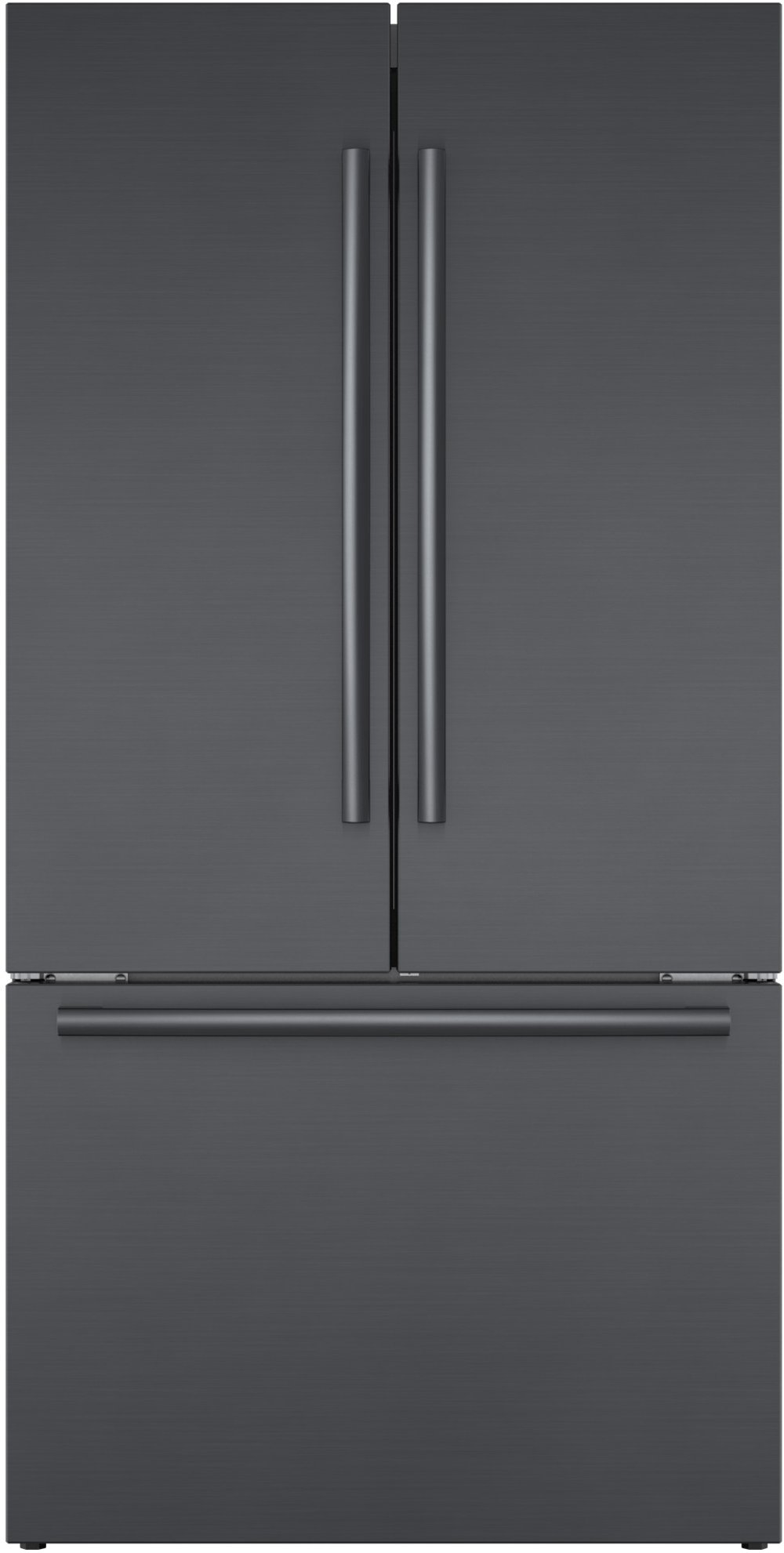 Bosch 21 cu ft French Door Refrigerator - Counter Depth Black Stainless Steel