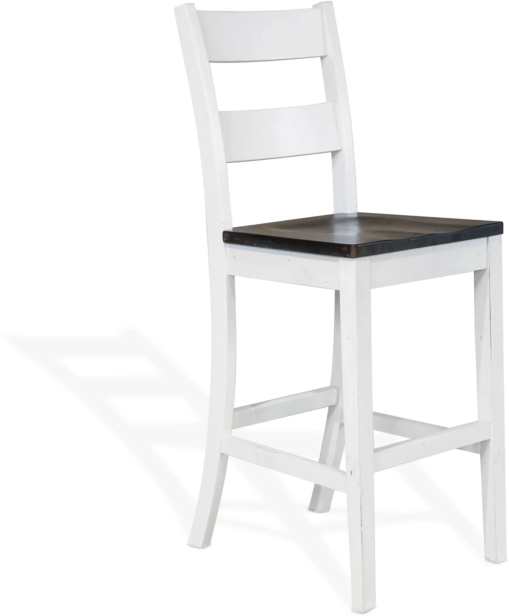 Bourbon County White Ladderback Bar Stool-1