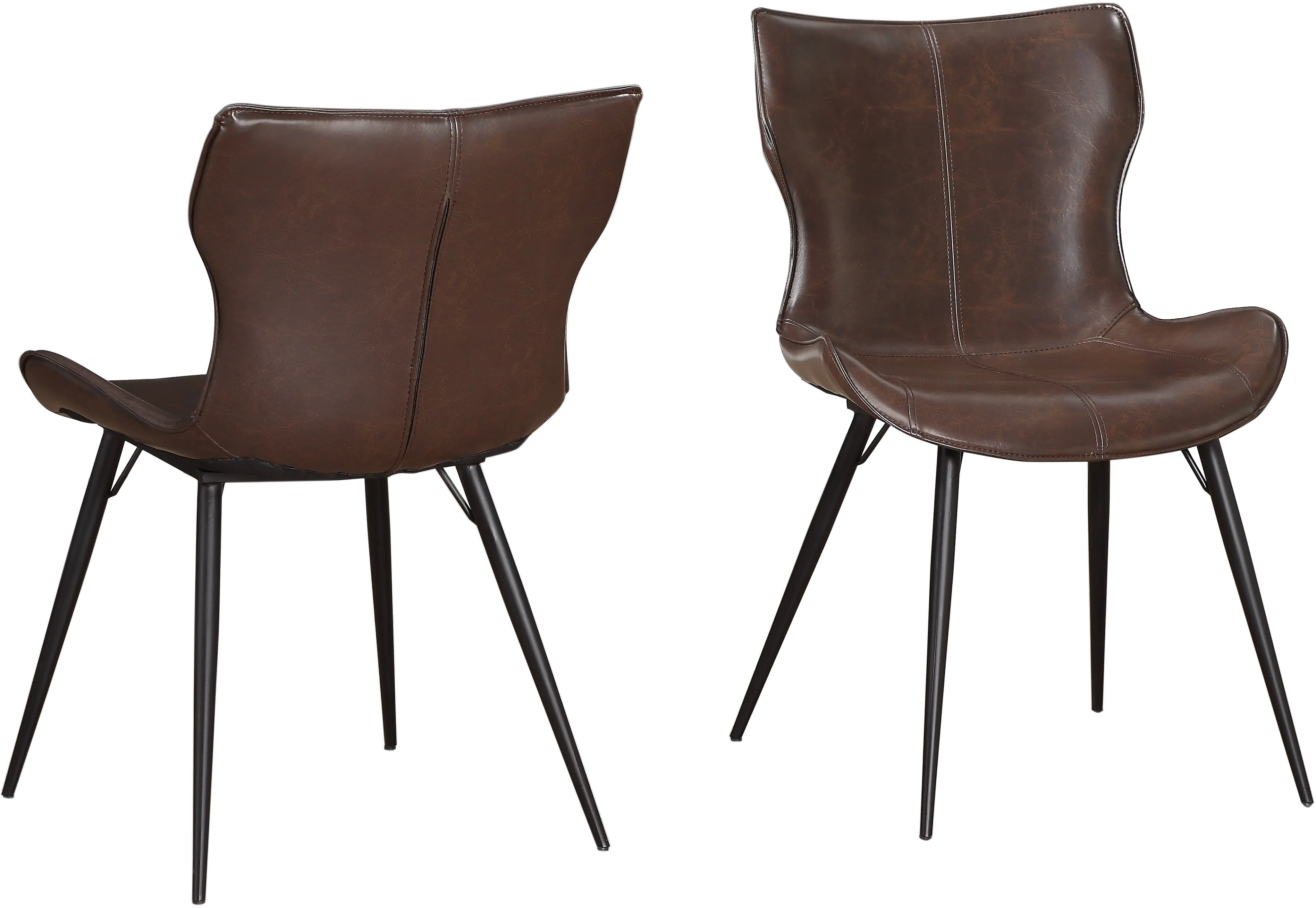 Brown Mitt Style Dining Room Chair - Maxwell-1