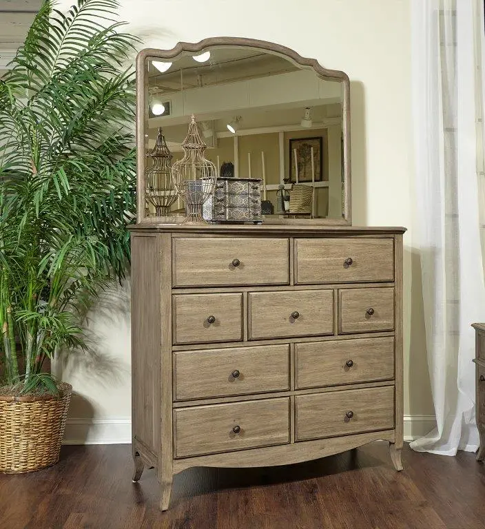 Weathered Oat Beige Mirror - Provence-2