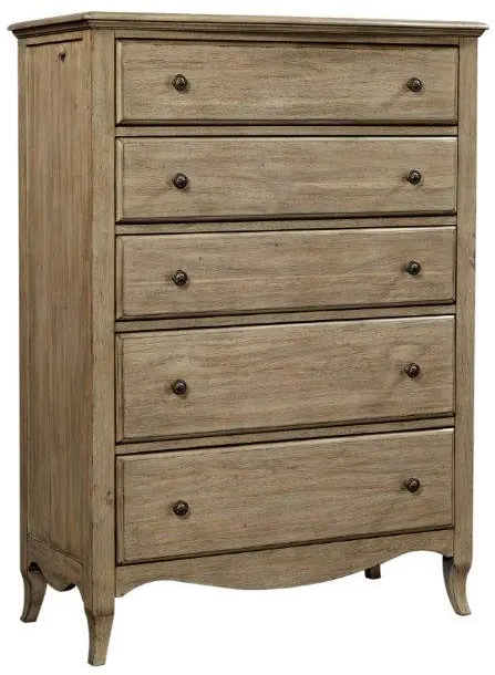 Traditional Oat Beige Chest of Drawers - Provence-1