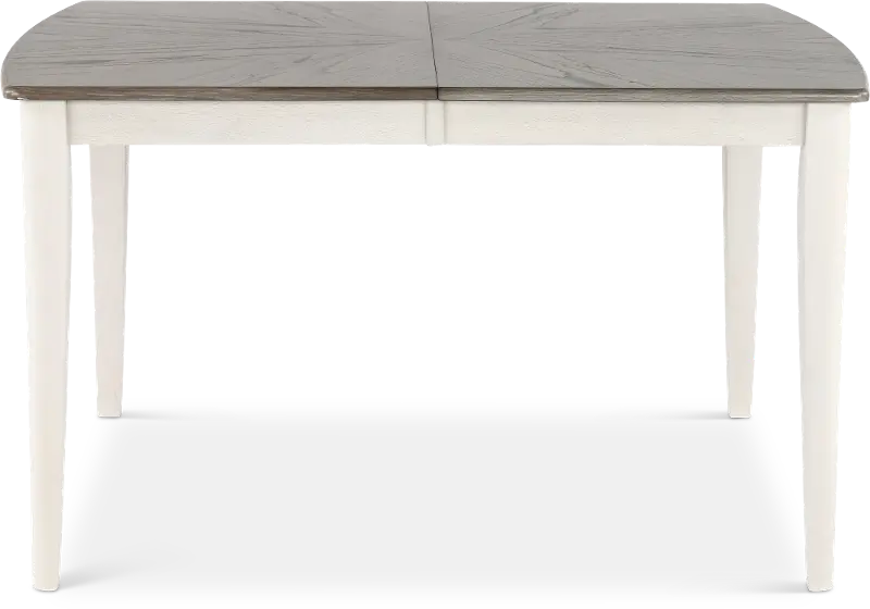 Newark White and Gray Dining Room Table
