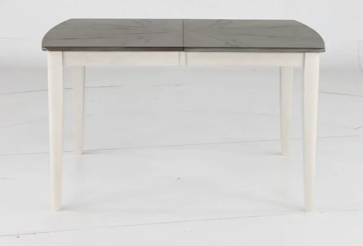 Newark White and Gray Dining Room Table-5