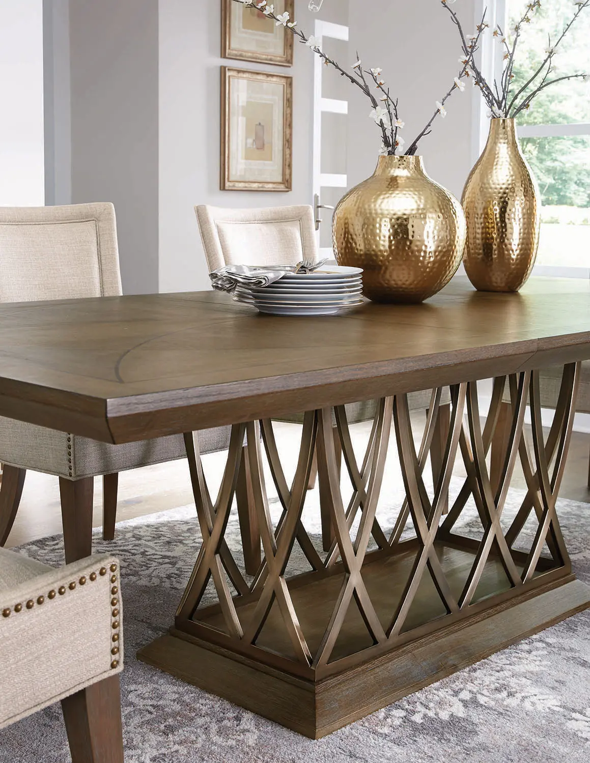 Park Avenue Brown Dining Room Table-2