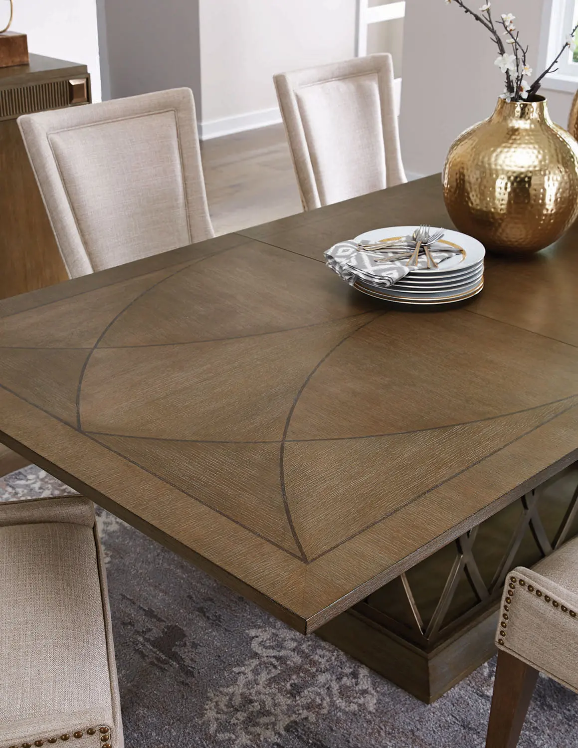 Park Avenue Brown Dining Room Table-3