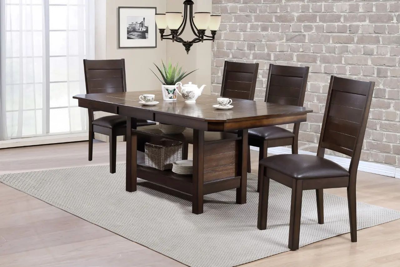Madison Transitional Dark Brown Dining Chair-2