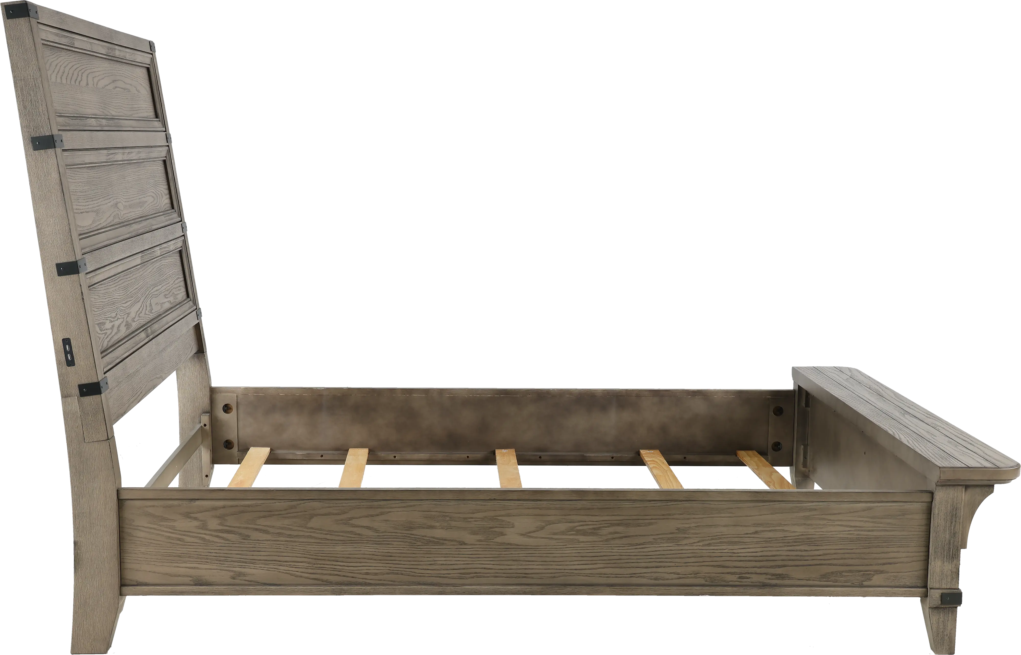 Forge Pewter Gray Queen Bed-10