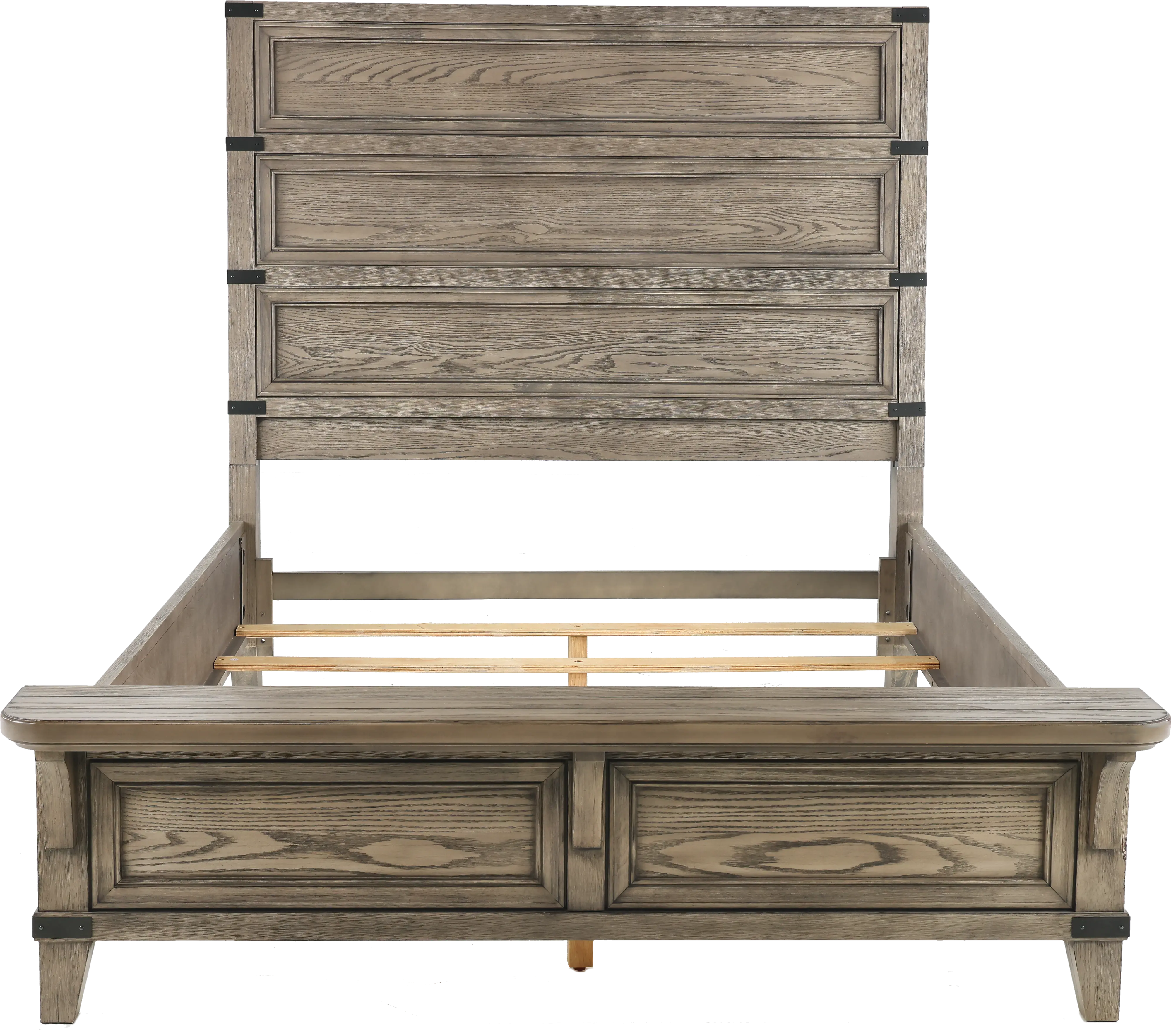 Forge Pewter Gray Queen Bed-1