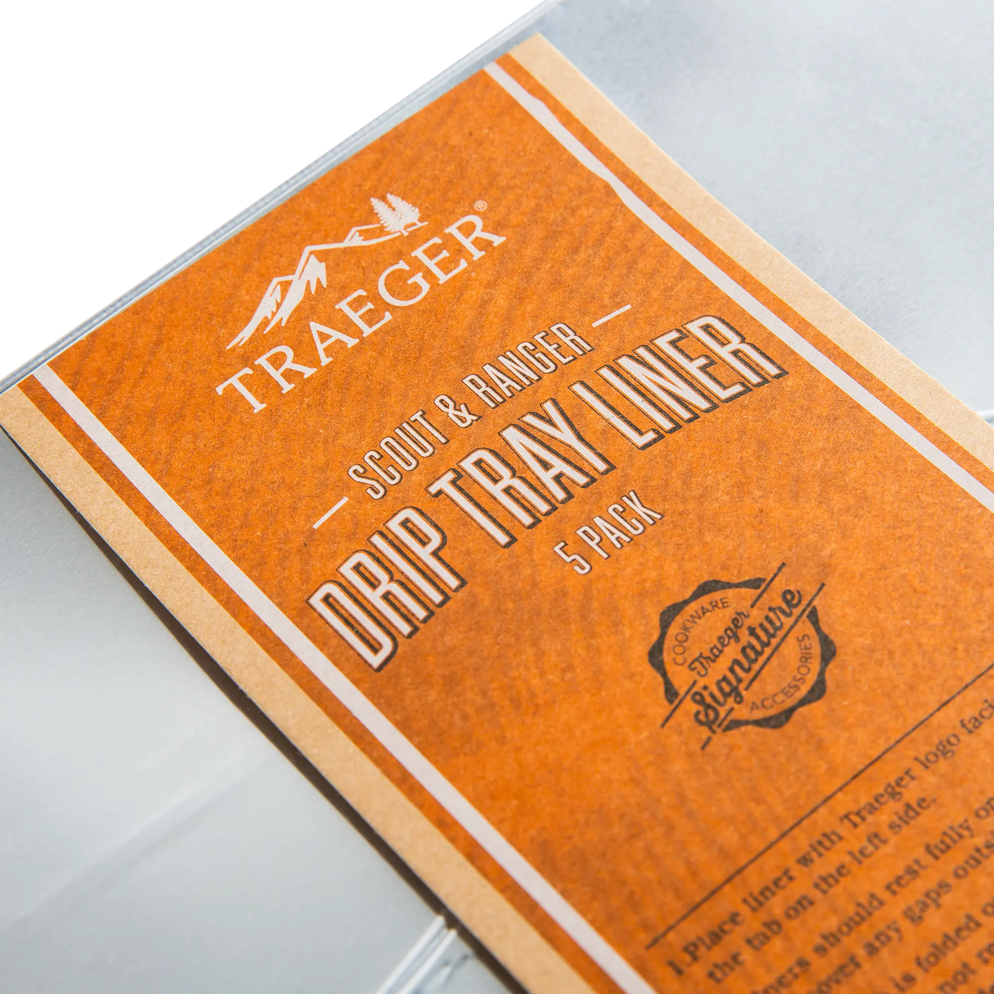 BAC458,DRIP_LINE-RNG Traeger Drip Tray Liner 5 Pack - Ranger-2