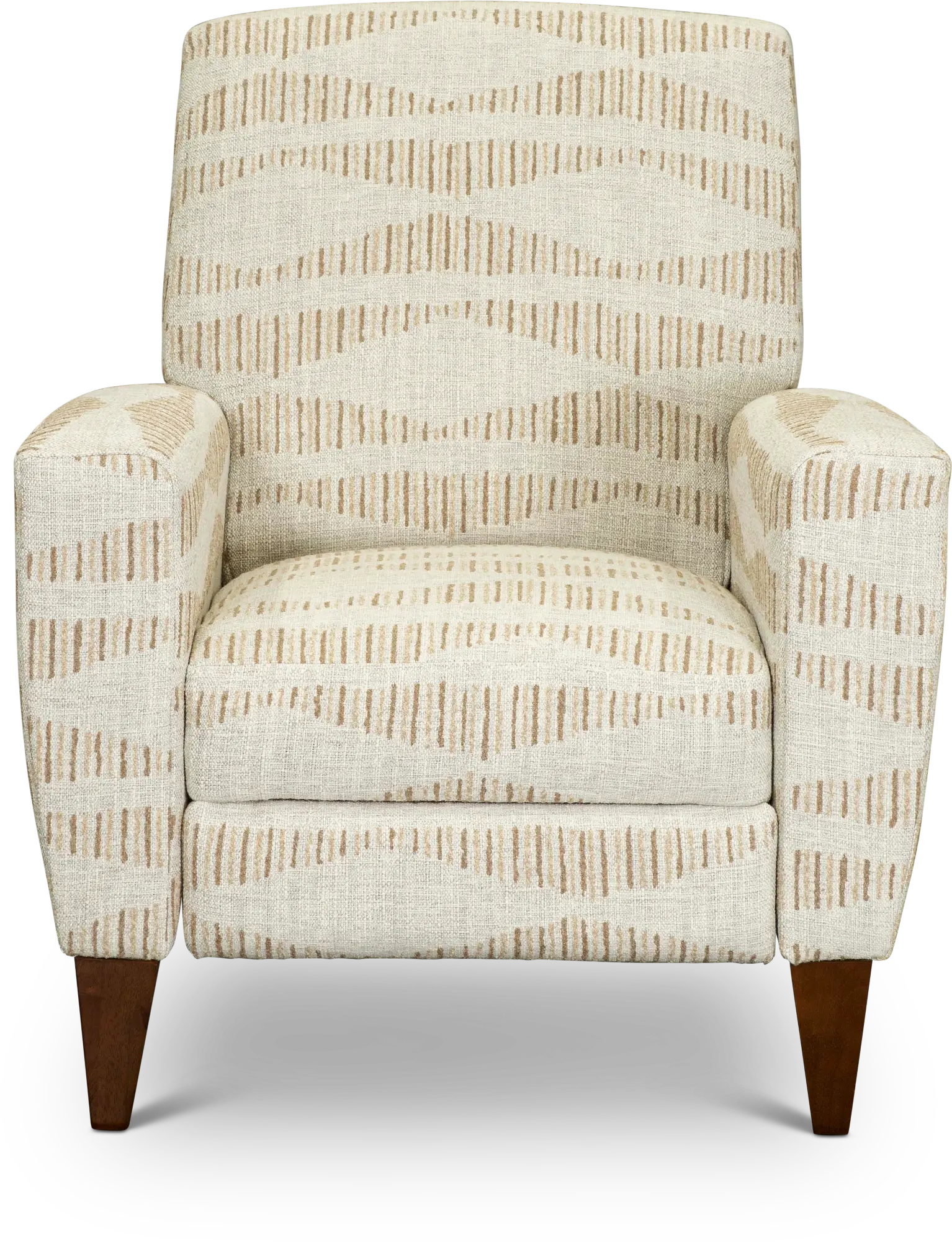 28-431/F168036 Scarlett Sandstone Beige Push Back High Leg Recliner-1