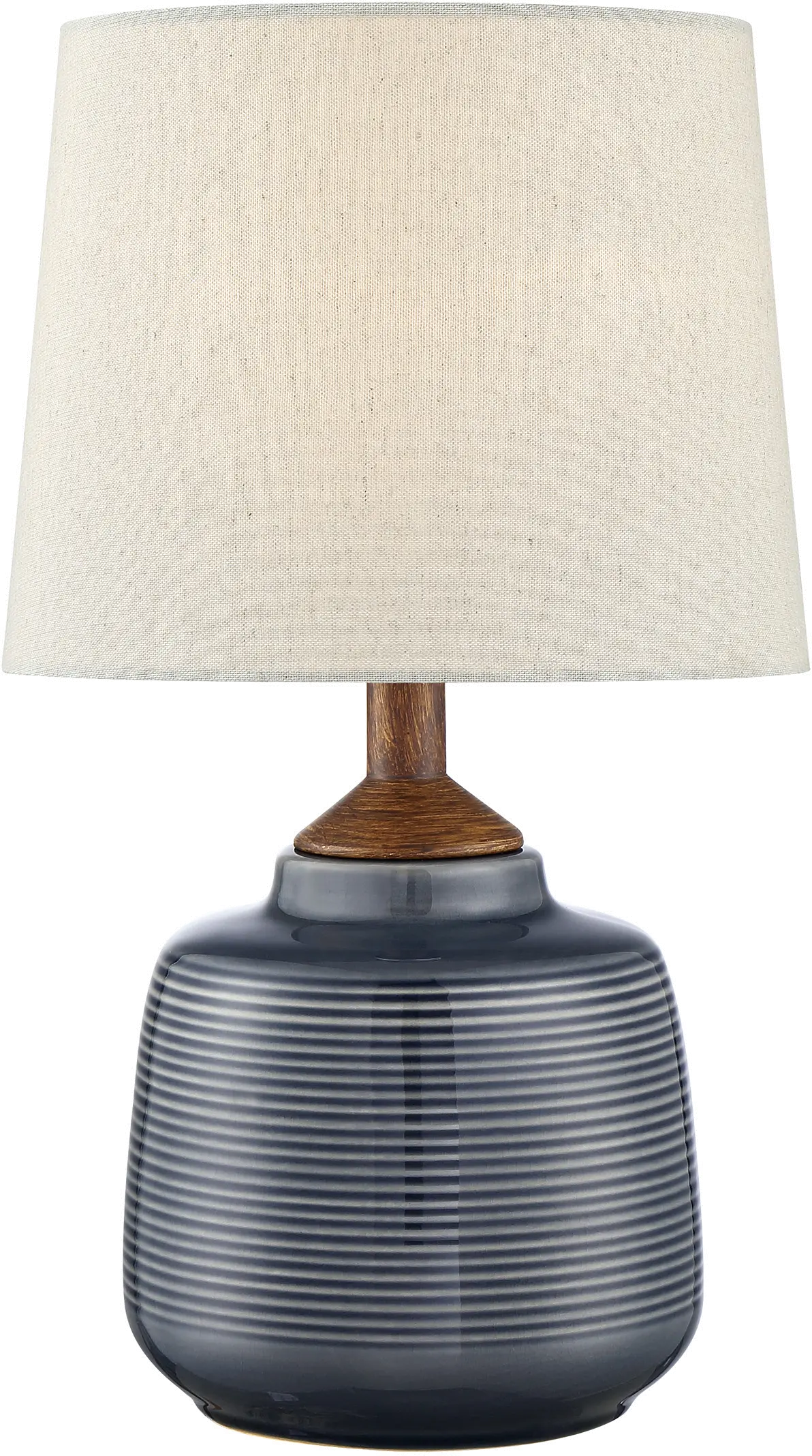 17 Inch Blue Ceramic Table Lamp - Lismore-1