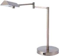 Chrome Metal LED Desk Lamp with USB - Pharma