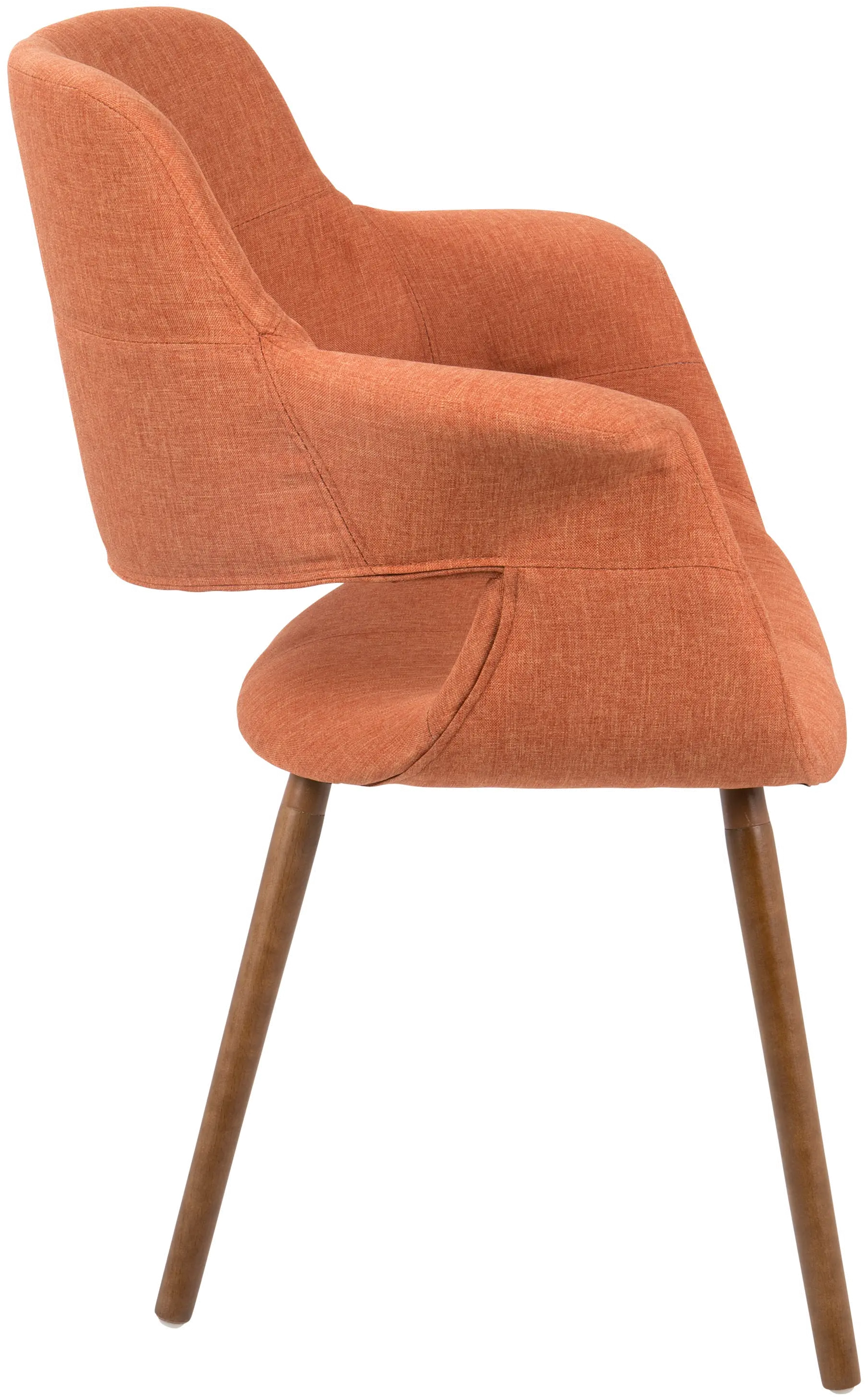 CHR-JY-VFL O Vintage Flair Mid Century Modern Orange Accent Chair-2