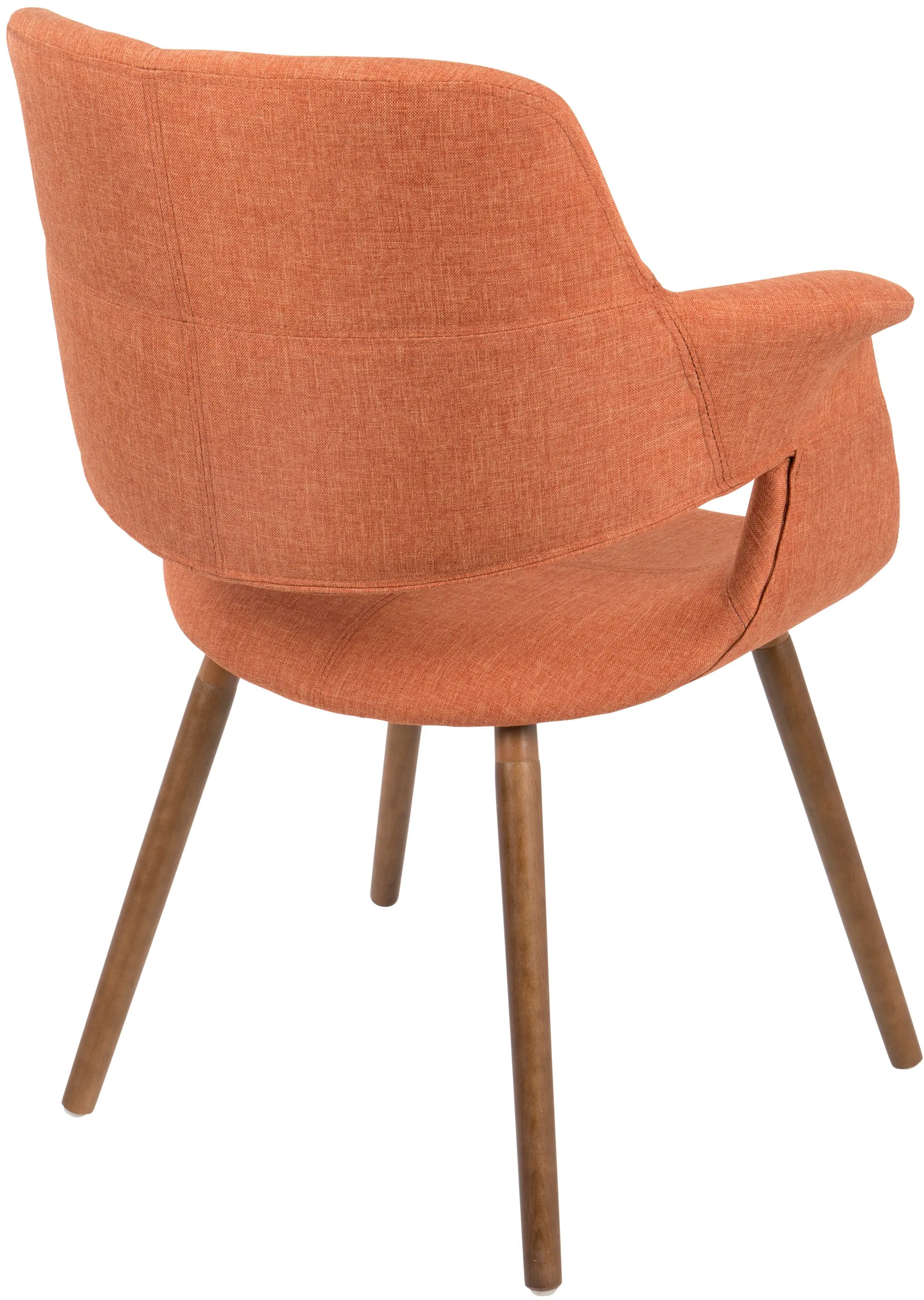 CHR-JY-VFL O Vintage Flair Mid Century Modern Orange Accent Chair-3