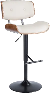 BS-JY-LMB WL+CR Lombardi Mid Century Modern Adjustable Bar Stool