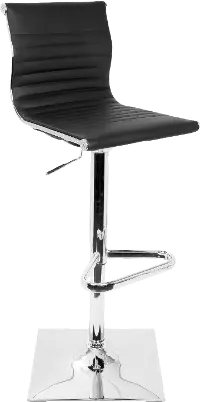 BS-TW-MASTER BK Master Black & Chrome Adjustable Bar Stool
