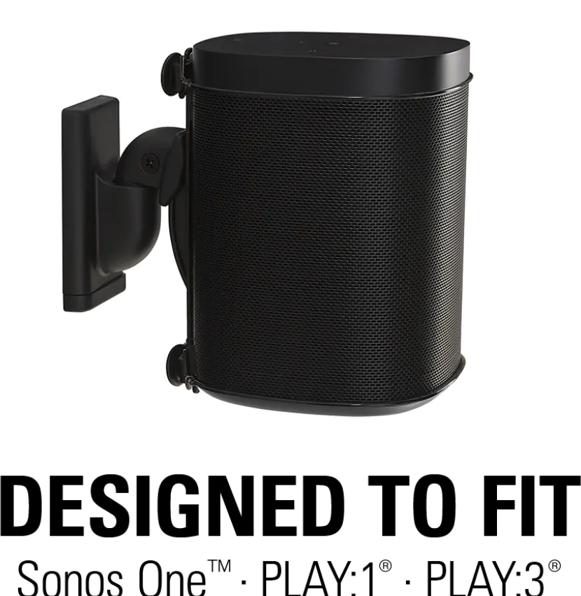 WSWM21-B1 Sanus Wireless Speaker Wall Mount for Sonos One Speaker-8
