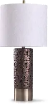 33 Inch Ornamented Bronze Metal Table Lamp - Chesham