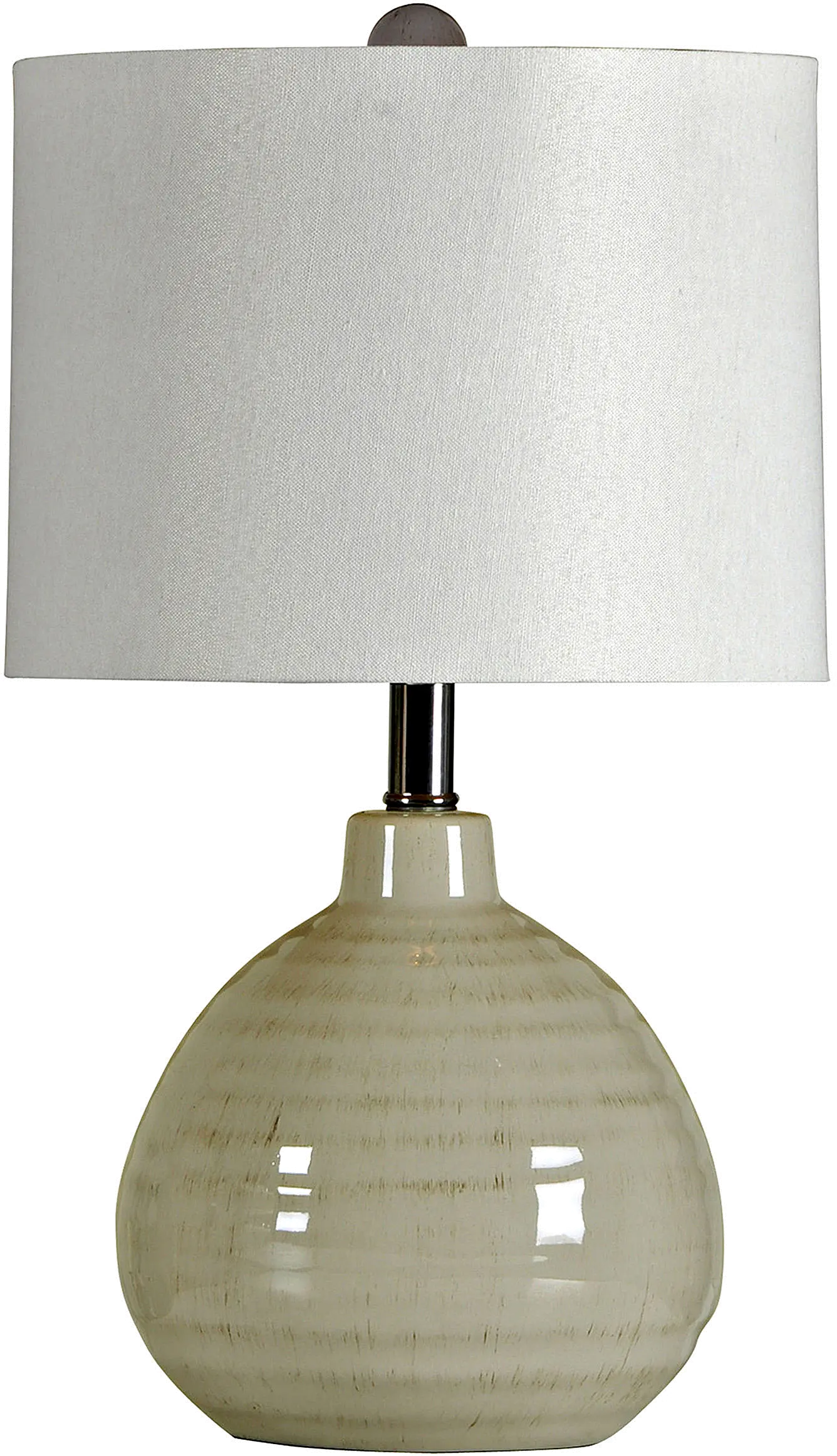 Cool Gray Ceramic Table Lamp-1