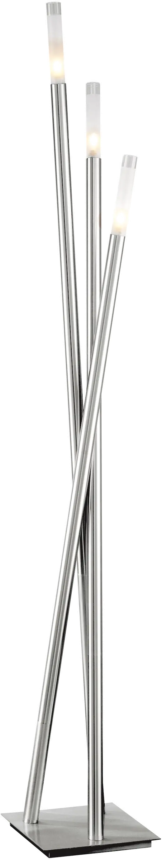 LSH-ICICLE FLR Contemporary Brushed Nickel Floor Lamp - Icicle-1