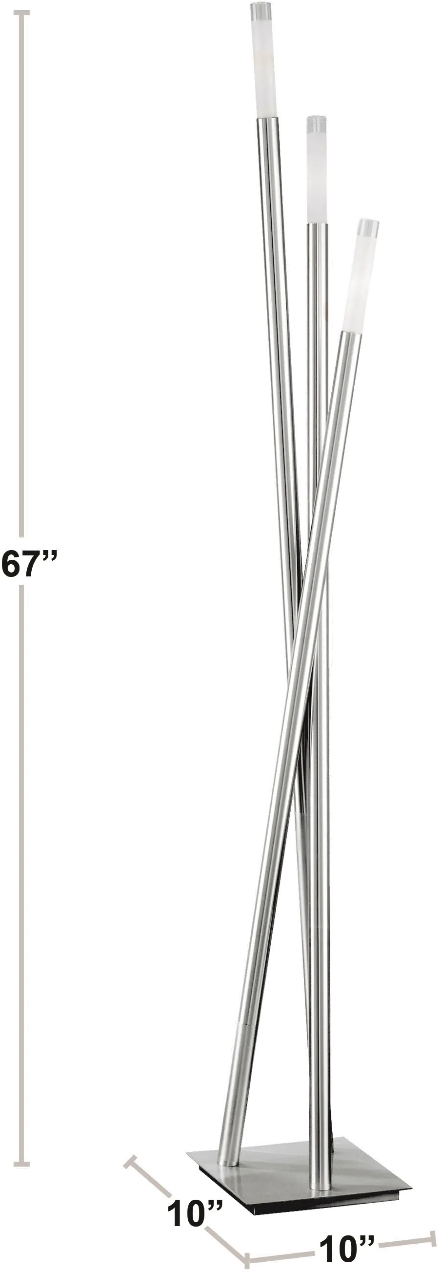 LSH-ICICLE FLR Contemporary Brushed Nickel Floor Lamp - Icicle-2