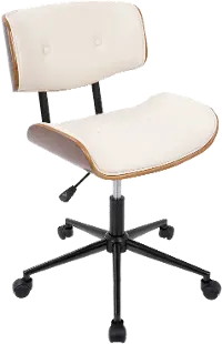 OC-JY-LMB WL+CR Lombardi Cream Office Chair