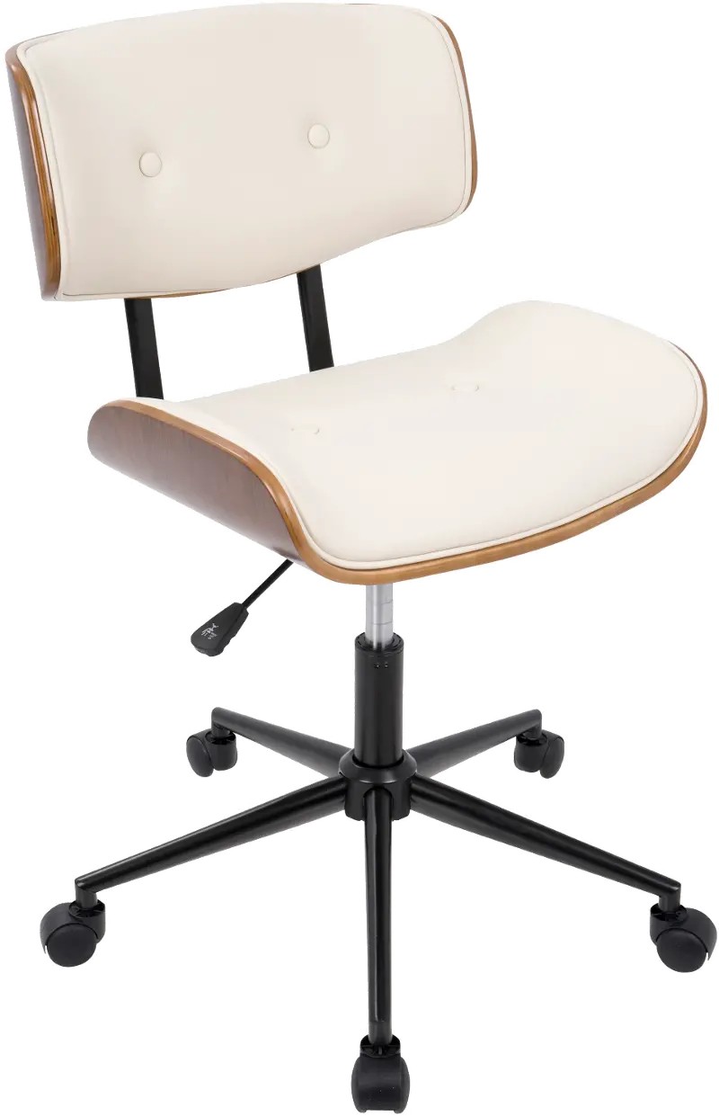 Lombardi Cream Office Chair