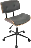 OC-JY-LMB WL+GY Lombardi Gray Office Chair