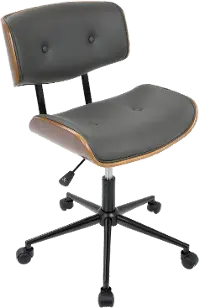 OC-JY-LMB WL+GY Lombardi Gray Office Chair