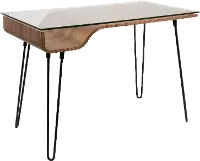 OFD-AVERY-WL Avery Black and Brown Desk