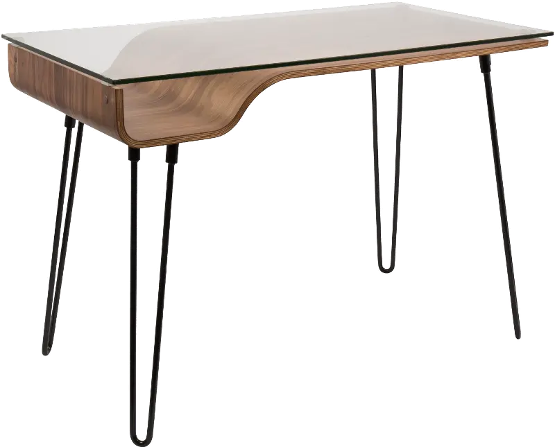 Avery Black and Brown Desk