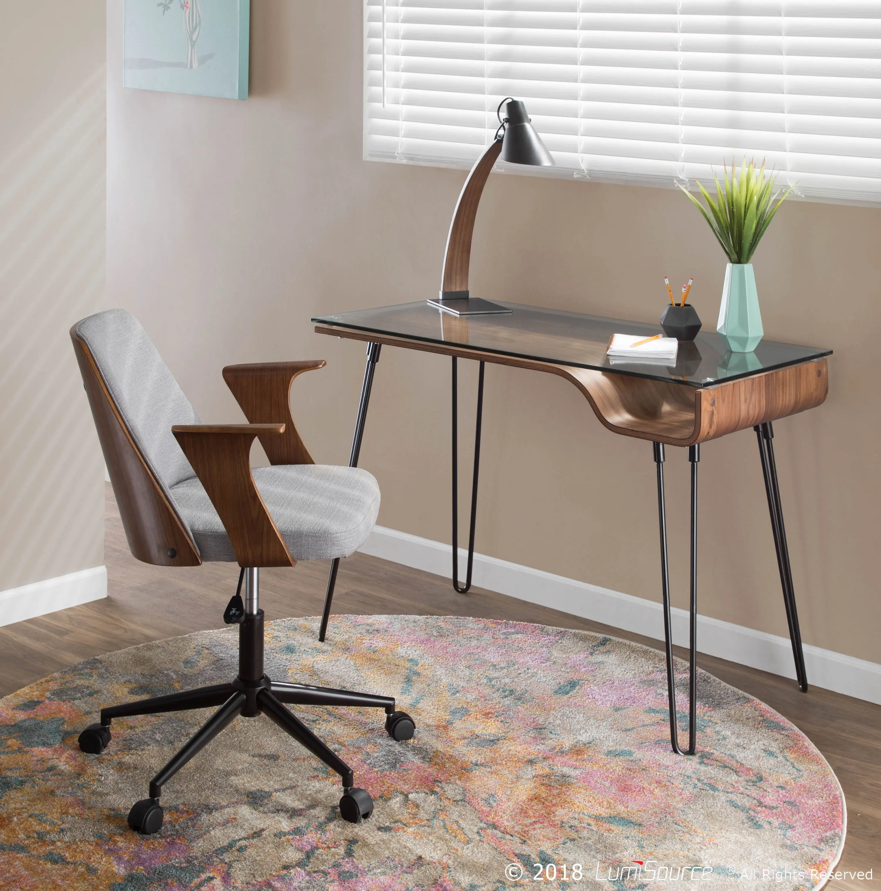OFD-AVERY-WL Avery Black and Brown Desk-5