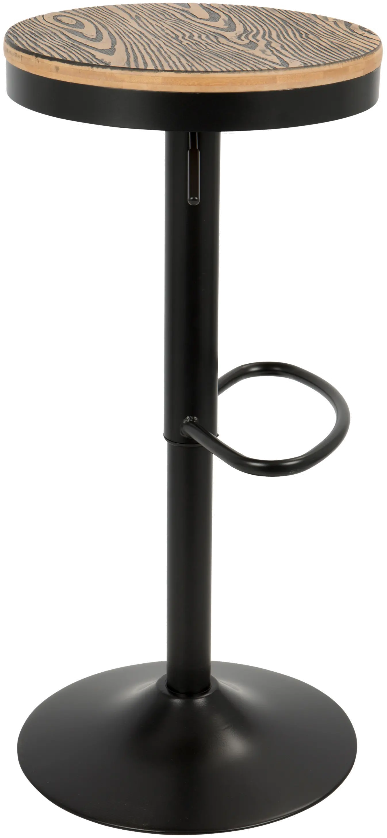 BS-TW-DAK BK2 Dakota Black Adjustable Bar Stool, Set of 2-2
