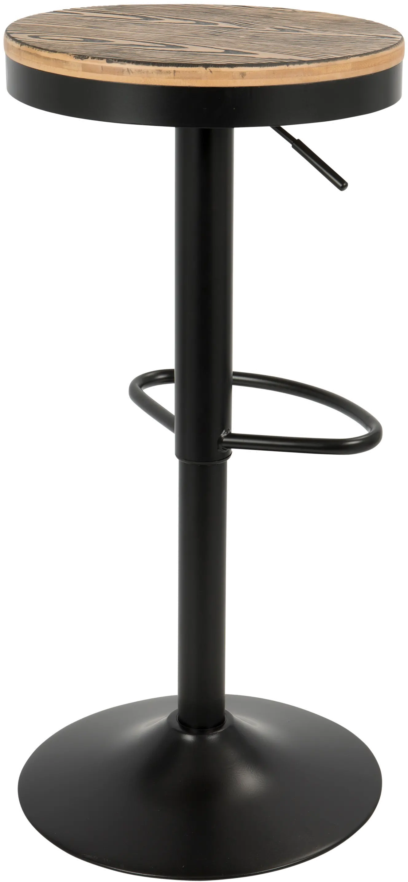 BS-TW-DAK BK2 Dakota Black Adjustable Bar Stool, Set of 2-3