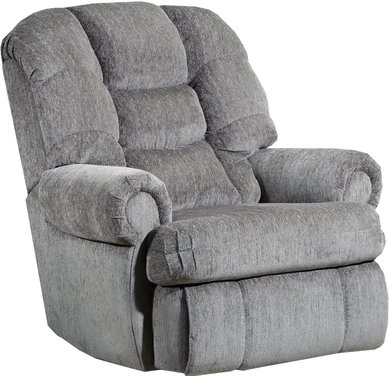 Ash Gray Big and Tall Power Rocker Recliner - Torino-1