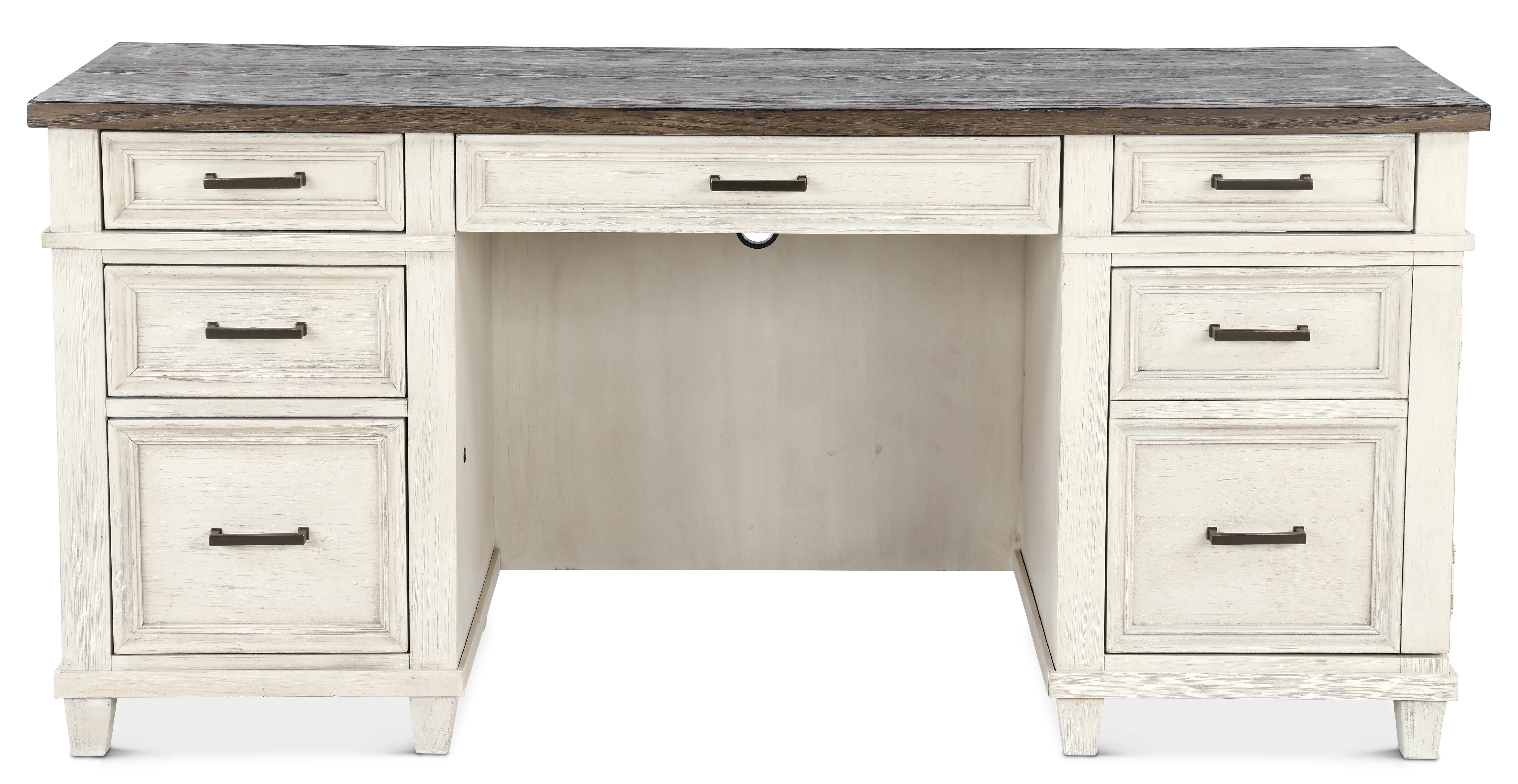 Caraway Antique White Credenza Desk-1