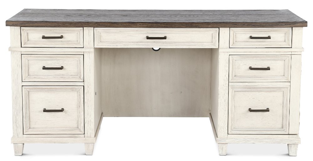 Caraway Antique White Credenza Desk