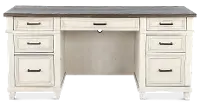 Caraway Antique White Credenza Desk